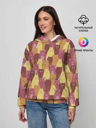 Женское худи / BEAUTIFUL CATS