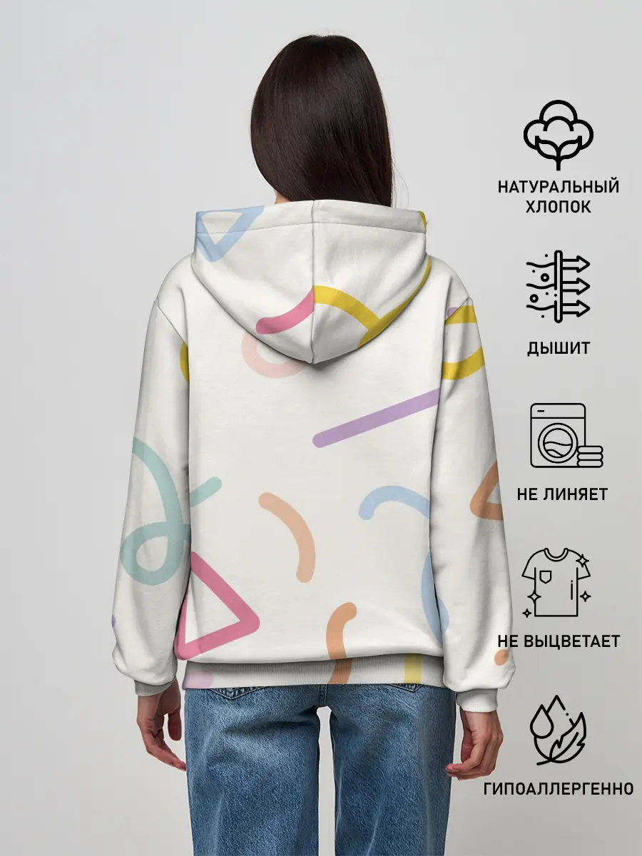 Женское худи / Разные линии