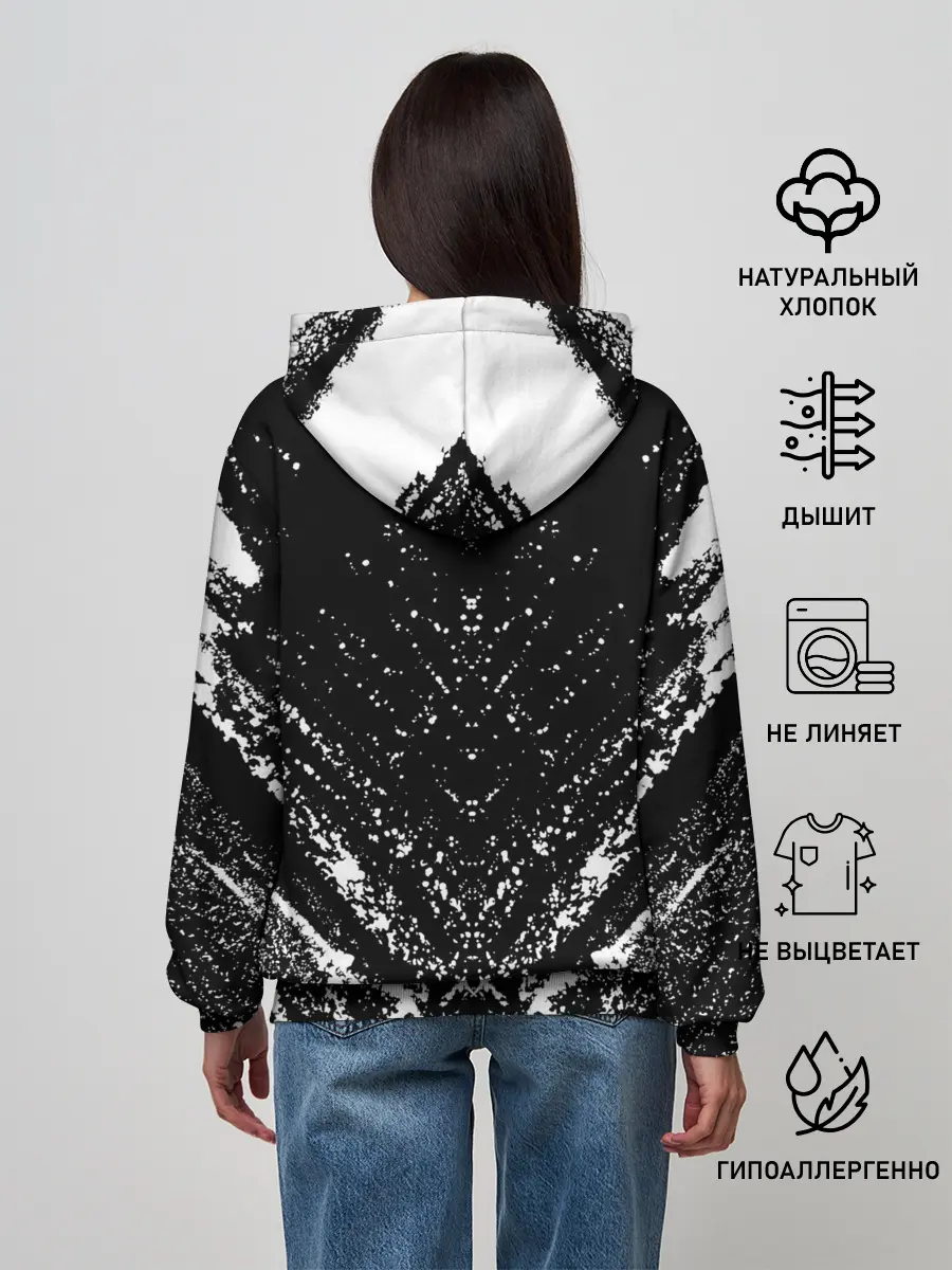 Женское худи / БЕРСЕРК ГАТС брызги краски