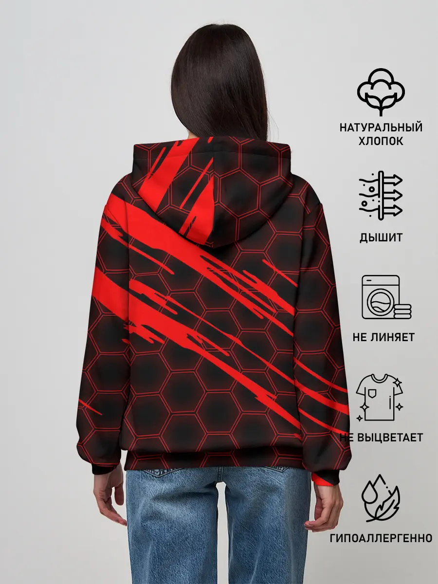 Женское худи / Чёрный клевер: Соты