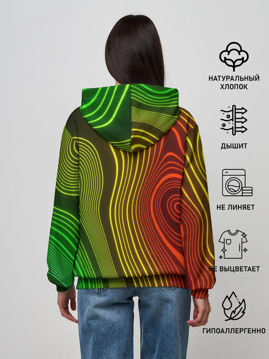 Женское худи / КАРТОГРАФИЧЕСКАЯ ПРОЕКЦИЯ