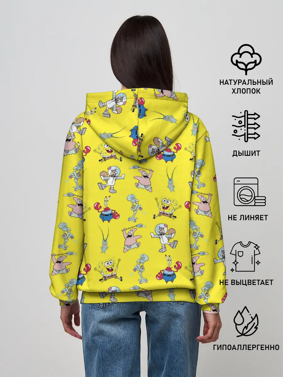 Женское худи / SpongeBob pattern