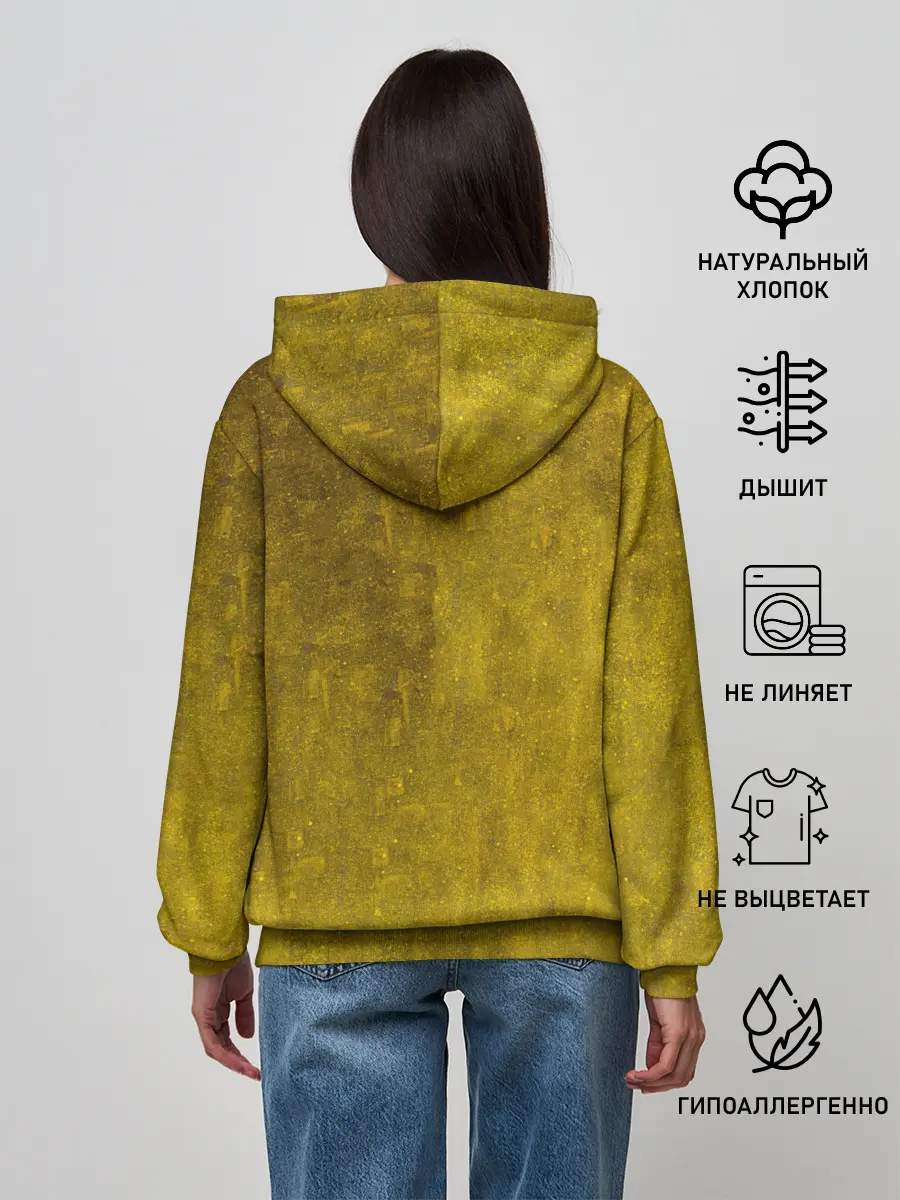 Женское худи / Влюблённые поцелуй художник Климт