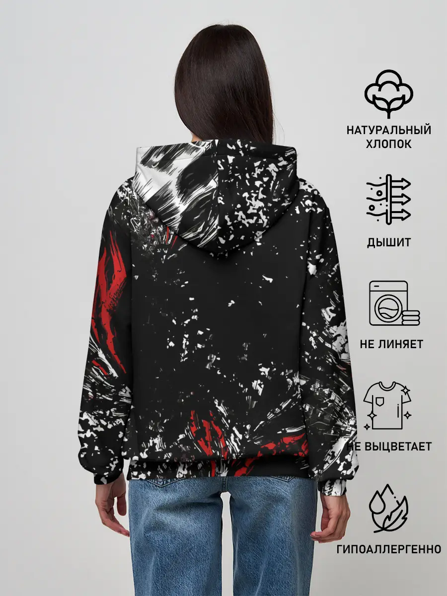 Женское худи / Берсерк Черная маска