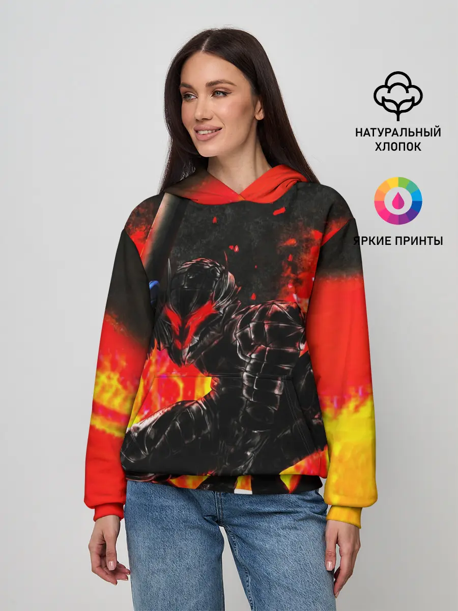 Женское худи / БЕРСЕРК ОГНЕННЫЙ | BERSERK