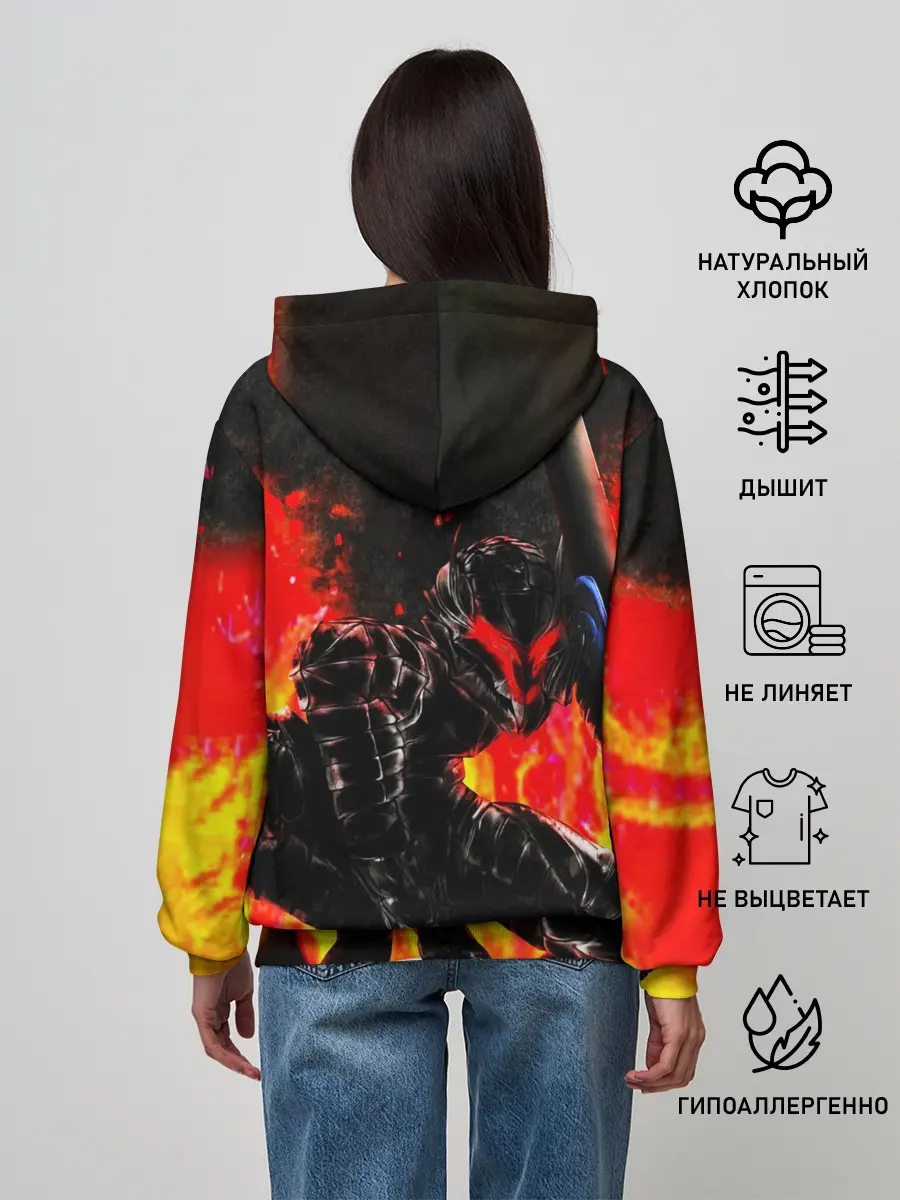 Женское худи / БЕРСЕРК ОГНЕННЫЙ | BERSERK