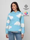 Женское худи / Белые облака