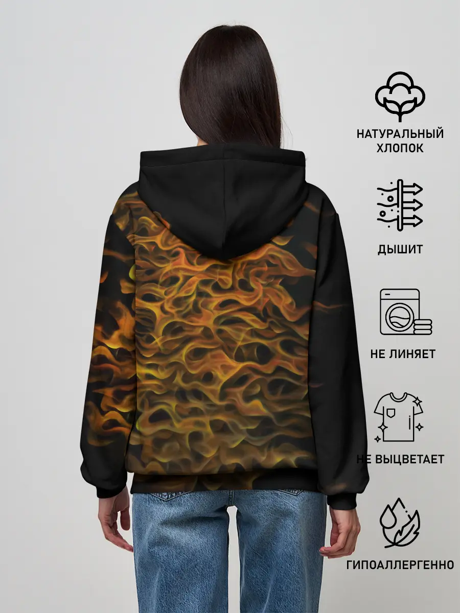 Женское худи / ПЛАМЕННЫЙ ЛЕВ