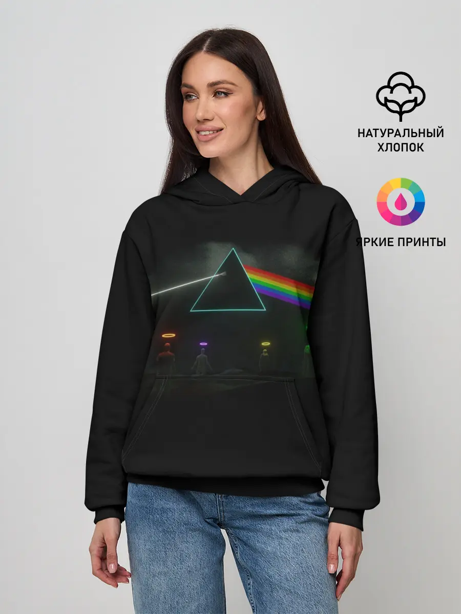 Женское худи / ПИНК ФЛОЙД | PINK FLOYD LOGO