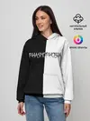 Женское худи / Phasmophobia logo ч/б