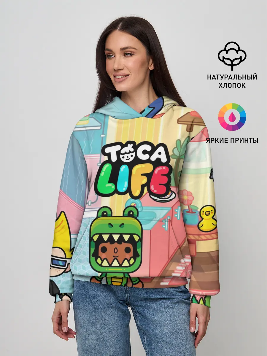 Женское худи / Toca Boca | Тока бока костюм крокодила