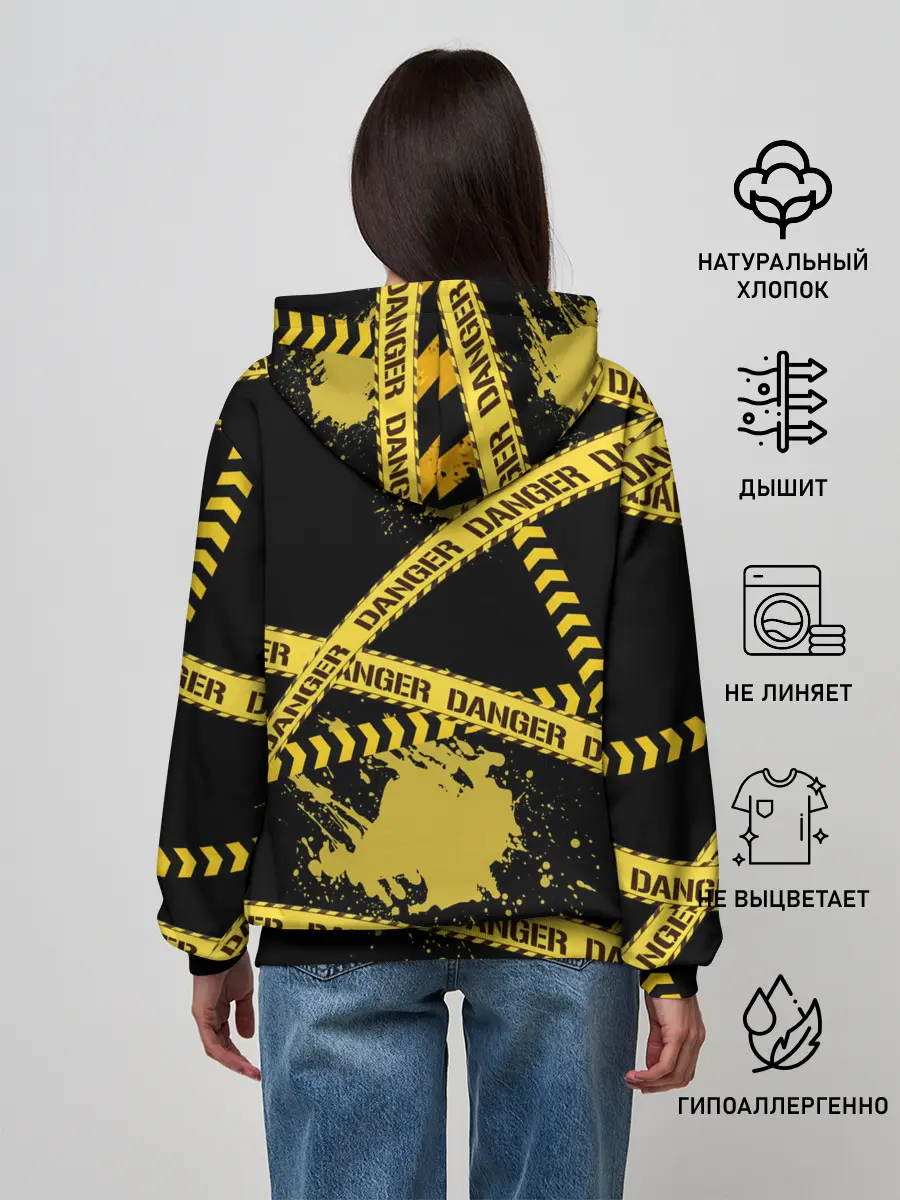 Женское худи / Лента DANGER
