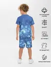 Детская пижама с шортами / Снежинки.