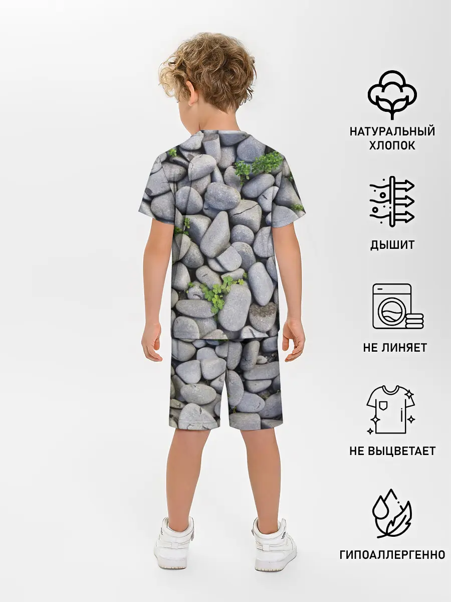 Детская пижама с шортами / Камни