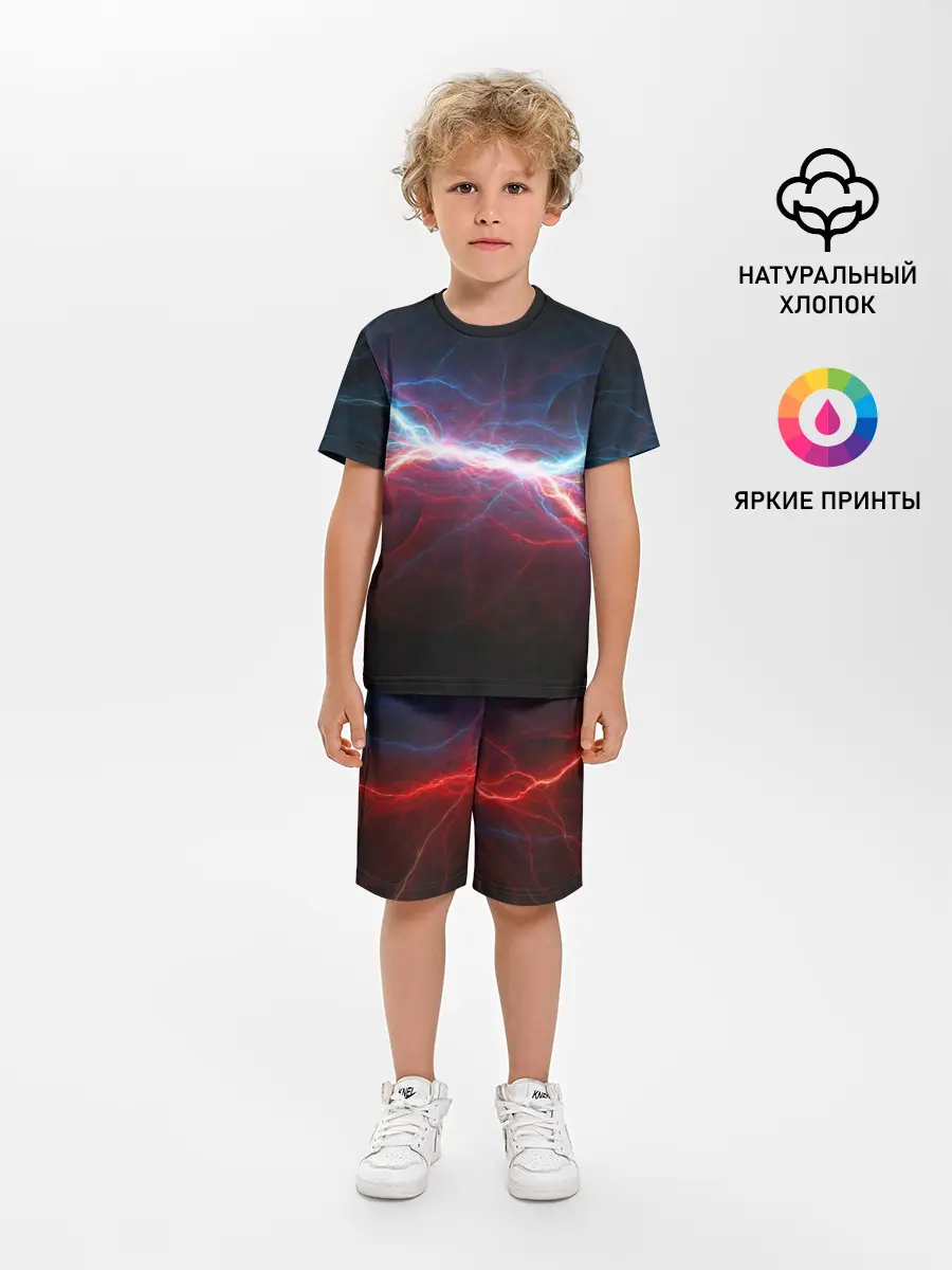 Детская пижама с шортами / СТОЛКНОВЕНИЕ МОЛНИЙ