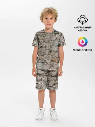 Детская пижама с шортами / Сломанная стена