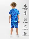 Детская пижама с шортами / Голубая Вода