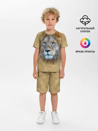 Детская пижама с шортами / Лев