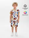 Детская пижама с шортами / Традиционный поп арт