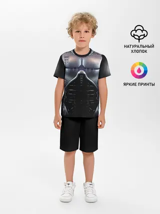 Детская пижама с шортами / Робокоп