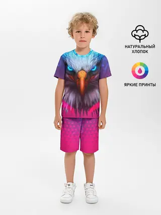 Детская пижама с шортами / Взгляд орла