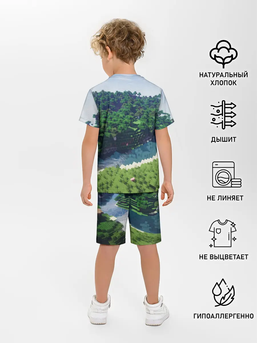 Детская пижама с шортами / Minecraft