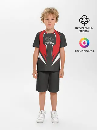 Детская пижама с шортами / Toyota Driver team Red
