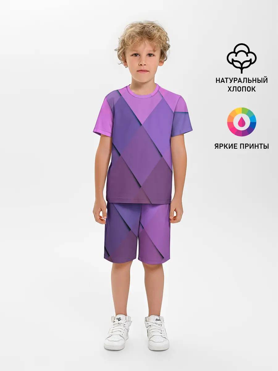 Детская пижама с шортами / Спортивный ромб