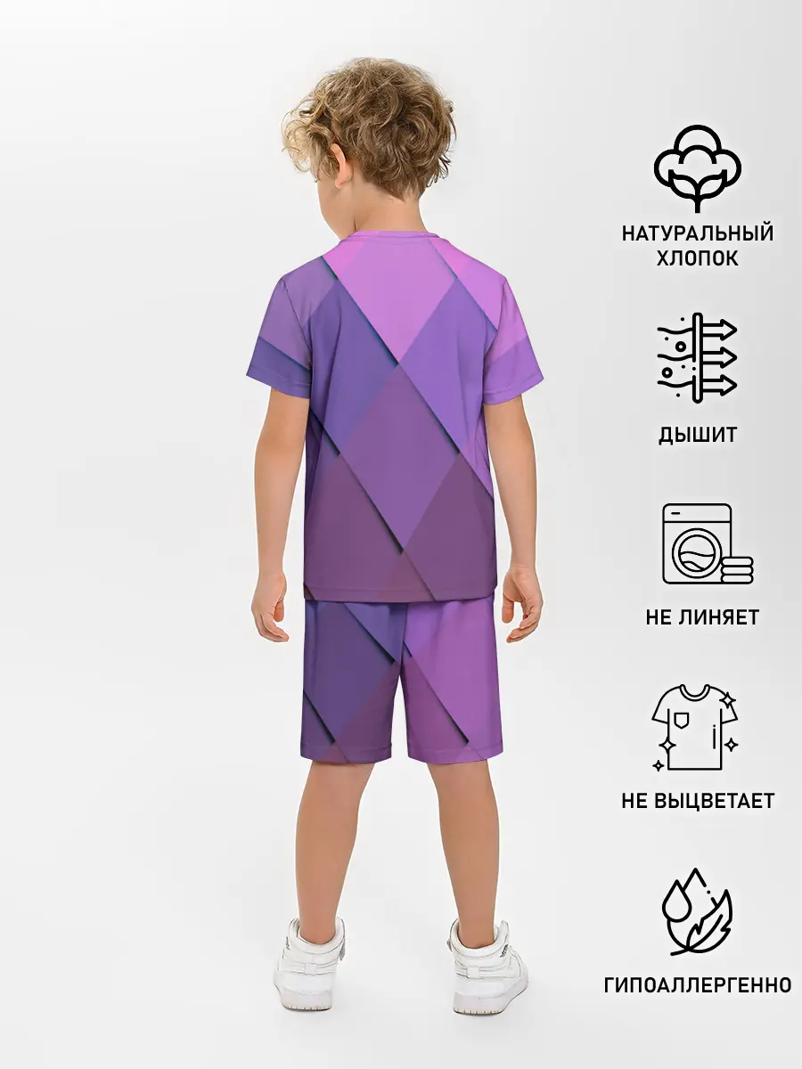Детская пижама с шортами / Спортивный ромб
