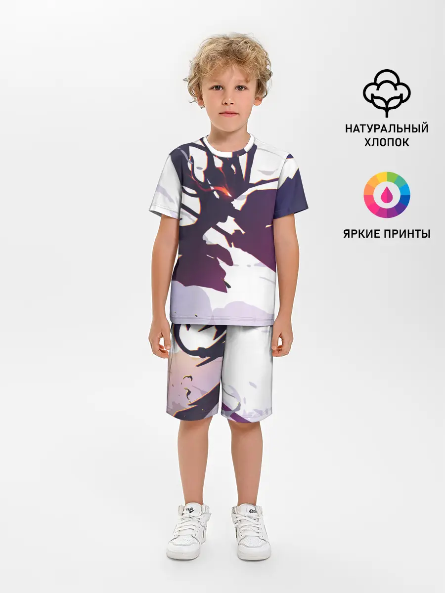 Детская пижама с шортами / милый во франксе абстракция