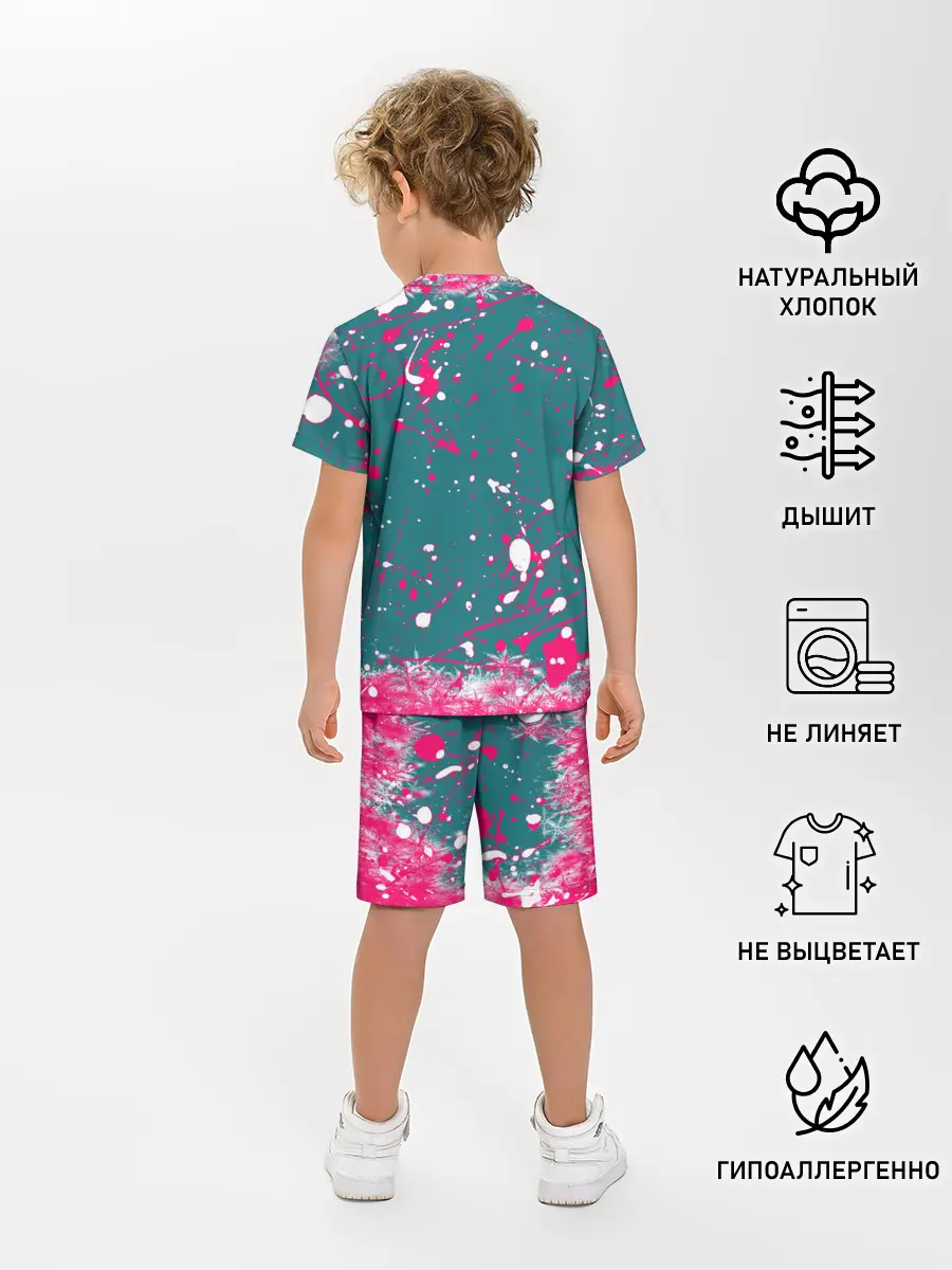 Детская пижама с шортами / ИГРА В КАЛЬМАРА SQUID GAME КУКЛА