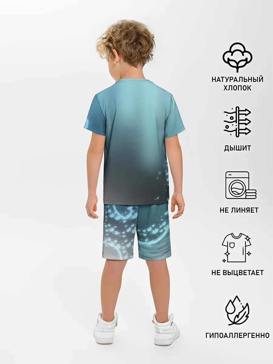 Детская пижама с шортами / Водяные свечения
