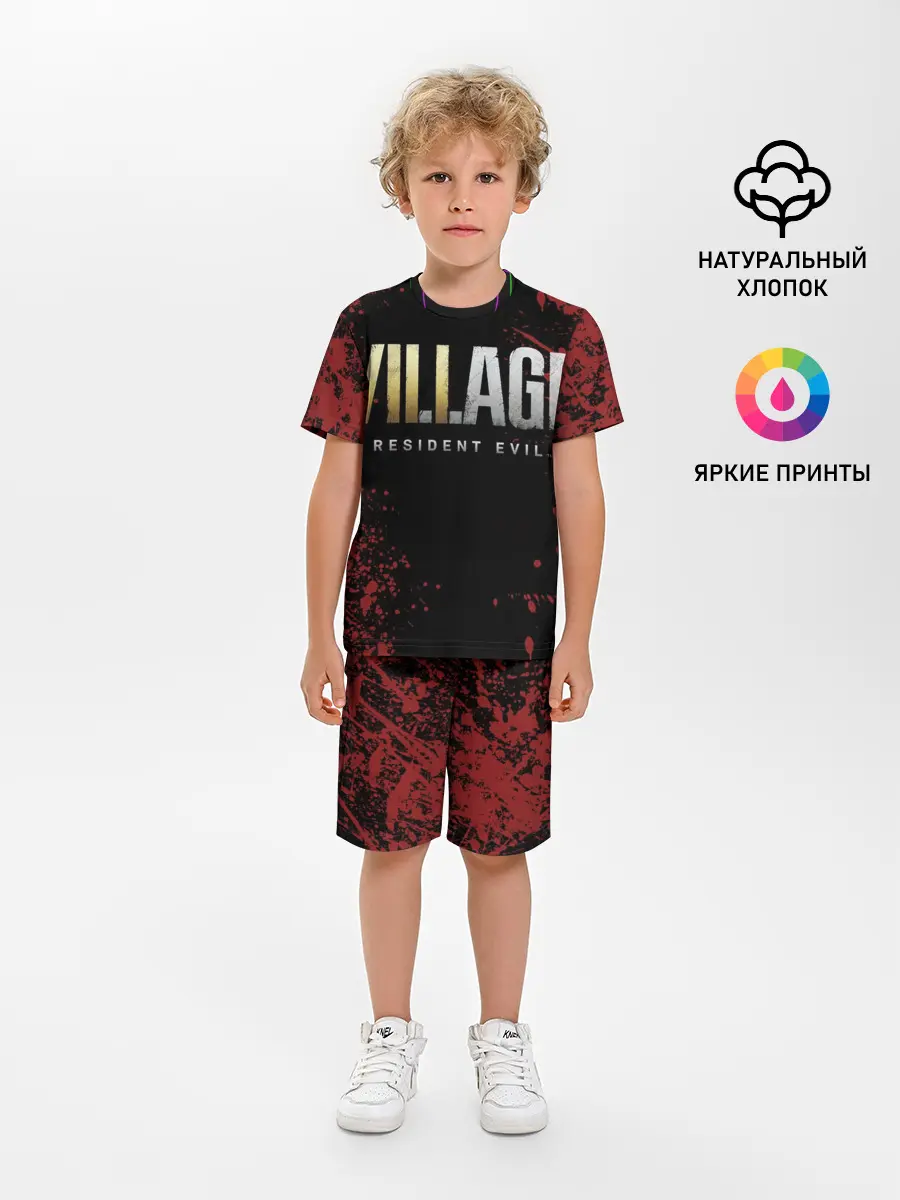 Детская пижама с шортами / Resident Evil Village логотип