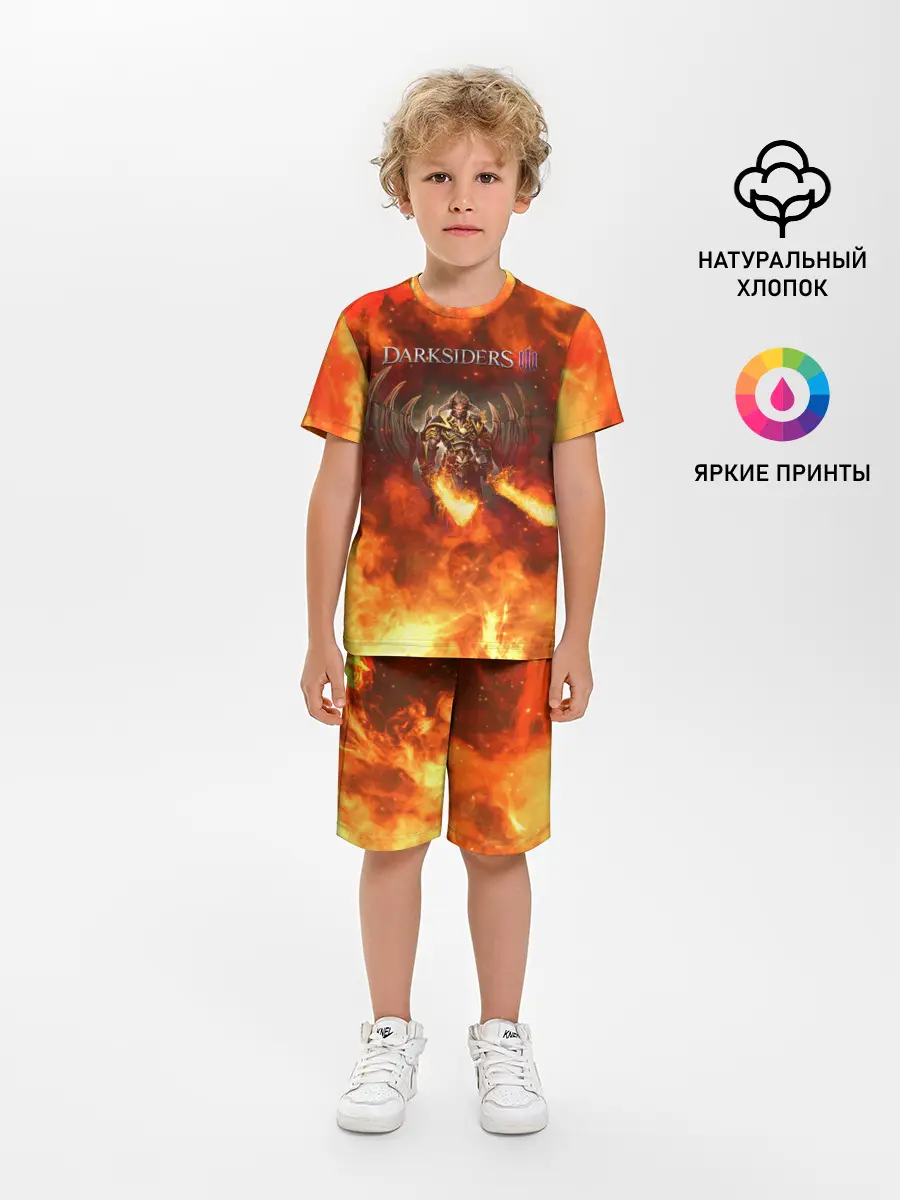 Детская пижама с шортами / Darksiders 3 | Гнев Войны 3