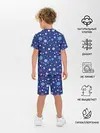 Детская пижама с шортами / Снеговики