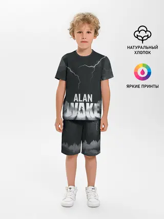 Детская пижама с шортами / Alan Wake | Dark Place