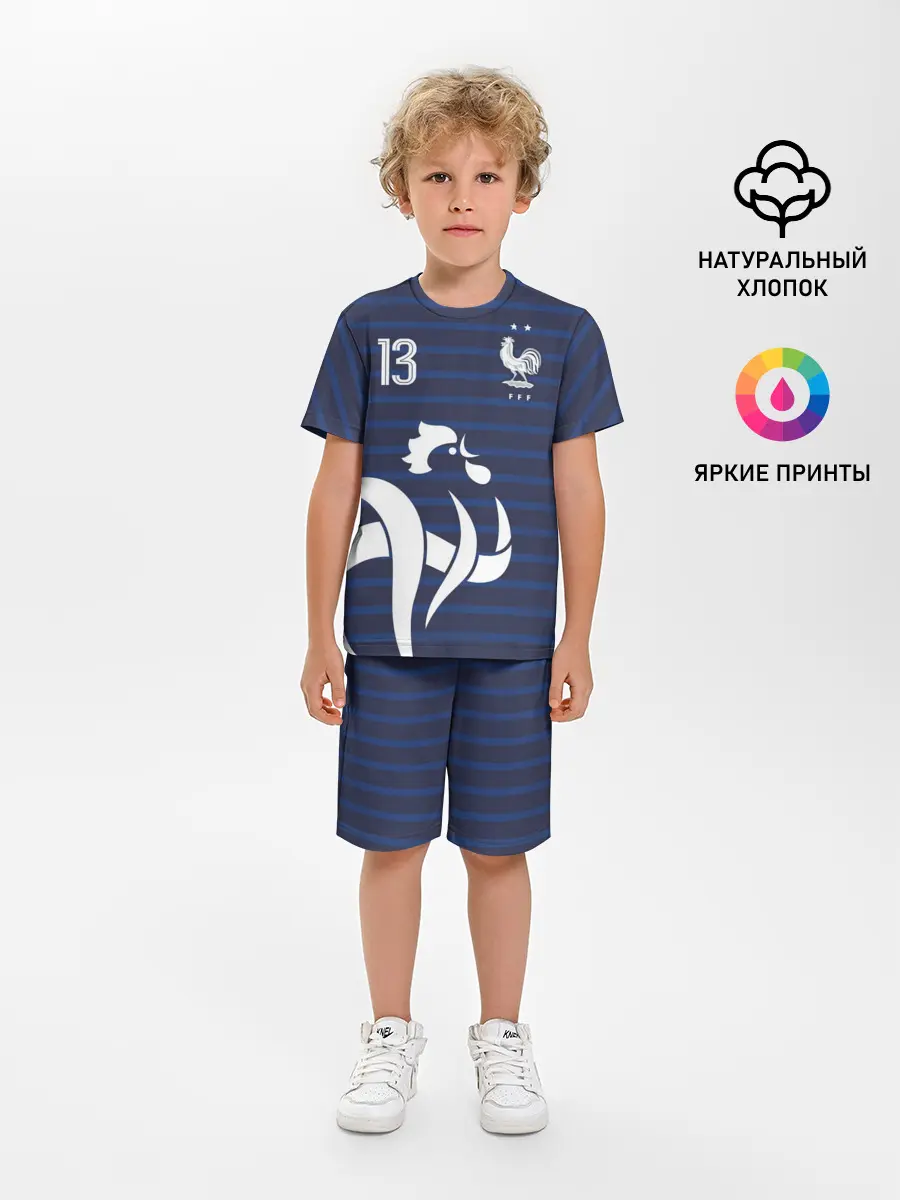 Детская пижама с шортами / Канте в стиле формы Франции
