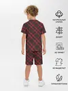 Детская пижама с шортами / Узор в клеточку
