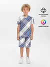 Детская пижама с шортами / Шотландка | Scottish | Tartan