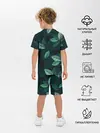 Детская пижама с шортами / Текстура Листья