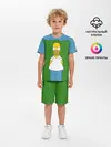 Детская пижама с шортами / Гомер Симпсон в кустах