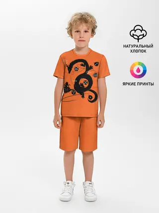 Детская пижама с шортами / Драконьи яйца