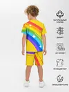 Детская пижама с шортами / AMONG US - Радужный