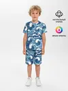 Детская пижама с шортами / Морские волны