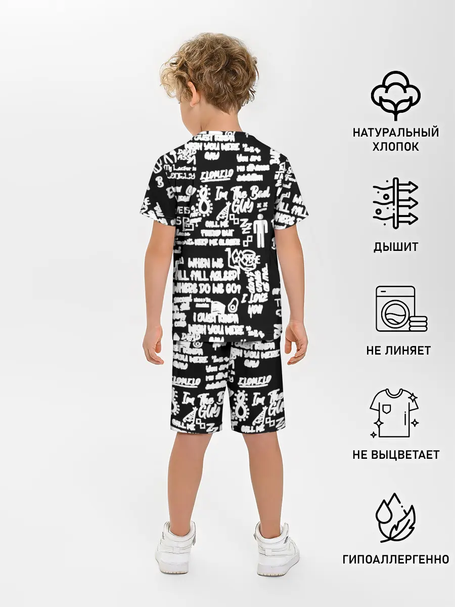 Детская пижама с шортами / BILLIE EILISH BLACK