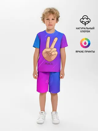 Детская пижама с шортами / ВСЕМ МИР | PEACE