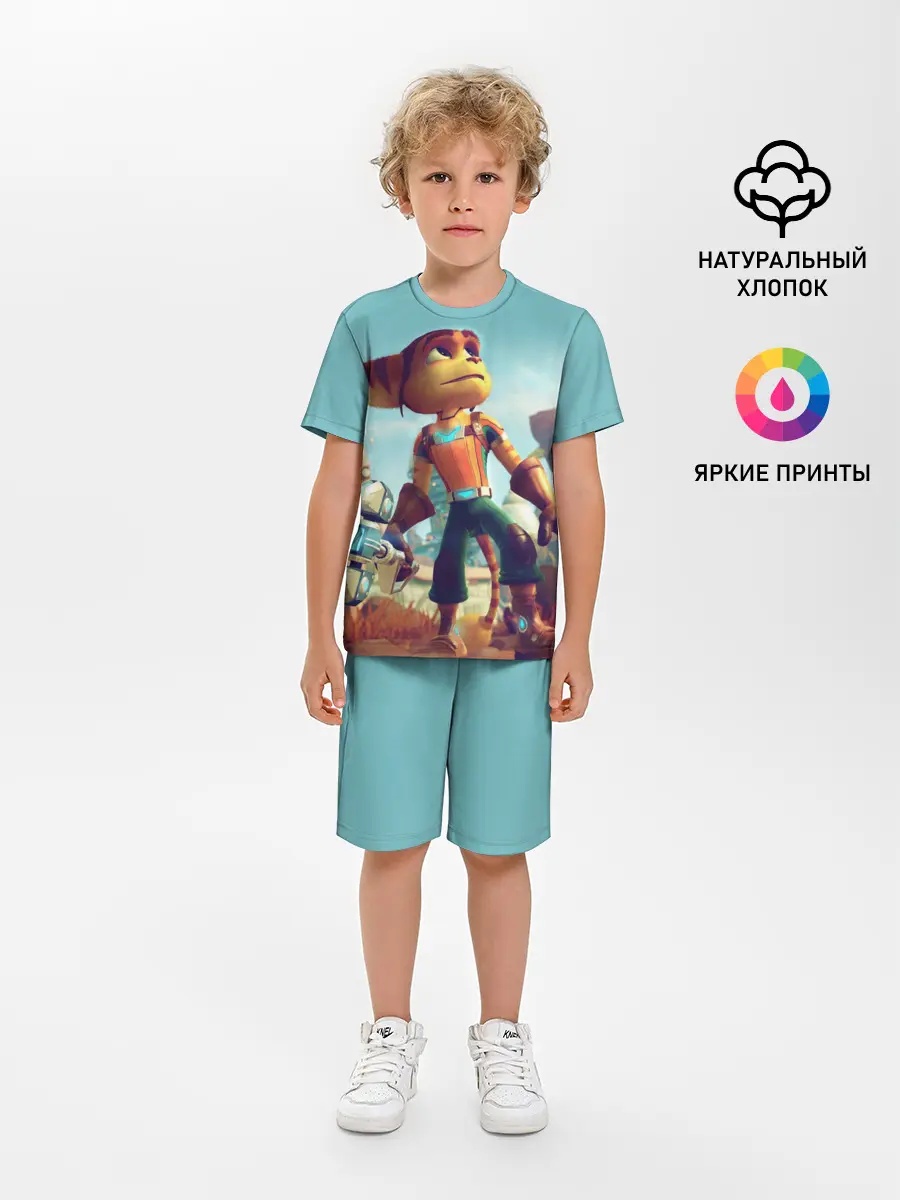 Детская пижама с шортами / Ratchet and Clank