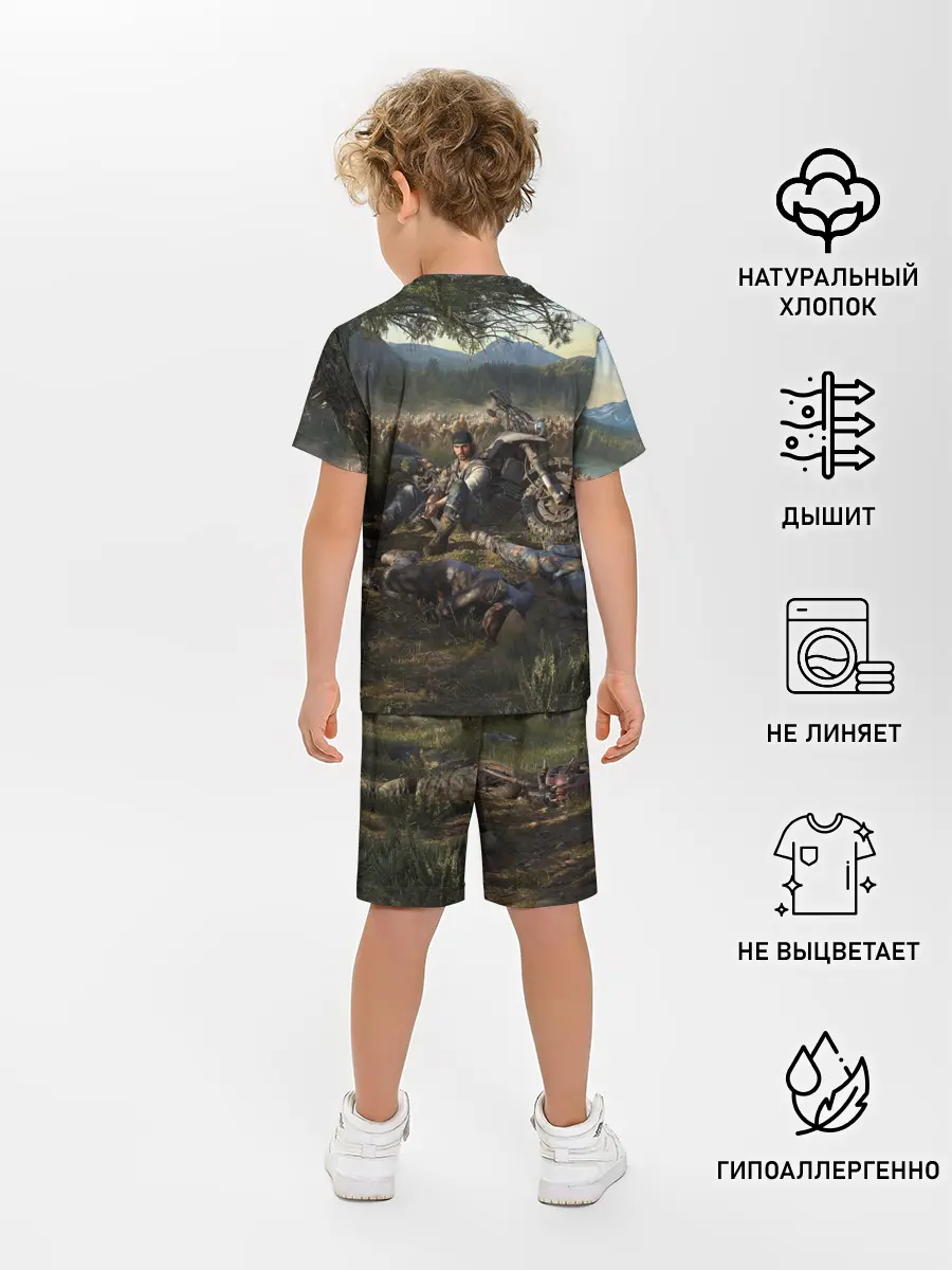 Детская пижама с шортами / Days gone Дикон и толпа фриков