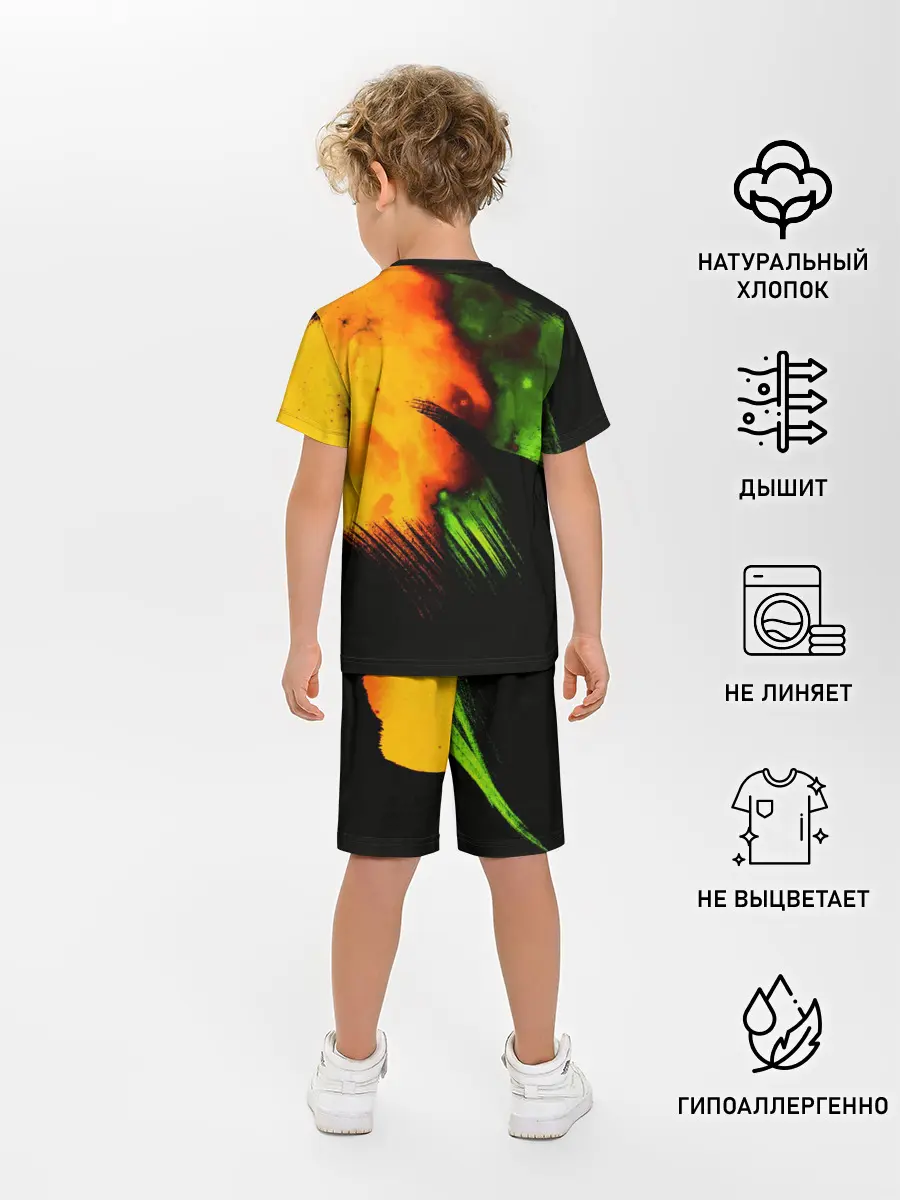 Детская пижама с шортами / Космос