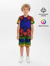 Детская пижама с шортами / Абстракция